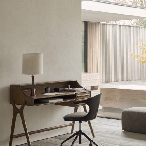 10729_Flow_desk_Wild_Brown_10582_Flow_office_chair_teak_Dark_Brown_Dark_Grey_fabric_21442_Bulky_footstool_Cedar_WEB