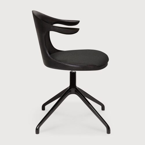 product_wf_10581_Flow_office_chair_without_wheels_aluminium_base_Black_frame_varnished_teak_Off_Black_fabric_Dark_Grey_profile_WEB