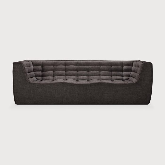 N701 Canapea cu brațe, 3 locuri, tapițerie standard, culoare Beige